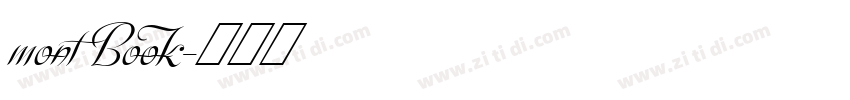 mont Book字体转换